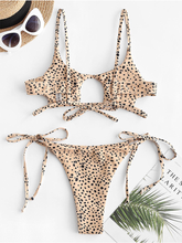 ZAFUL Ensemble de bikini côtelé découpé pour femme